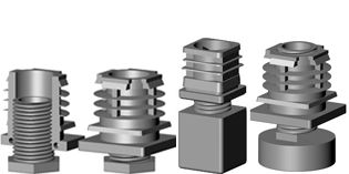 Adjustable tilting glides