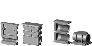 Connectors for rectangular tube