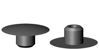 Cups decorative plastic