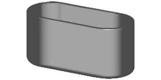 Embouts enveloppants pour tube ovale