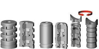 Expander connectors for round tube