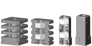 Expander connectors for square tube