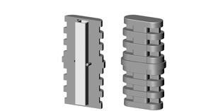 Plug-in lengthenings for oval tube