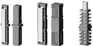 Plug-in lengthenings for square tube