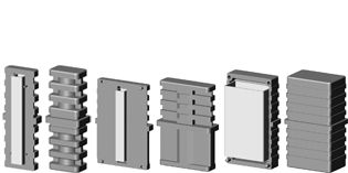 Rallonges pour tube rectangulaire