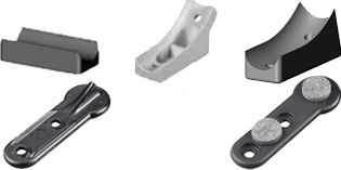 Saddle feet for round tube