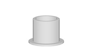 Sliding bearings with collar