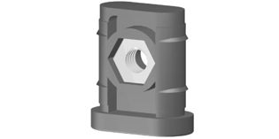 Threaded connectors for oval tube