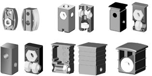 Threaded connectors for square tube