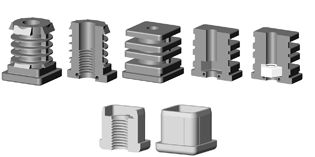 Threaded pipe plug plastic