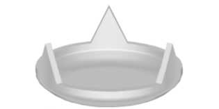 Three-pointed sliding caps