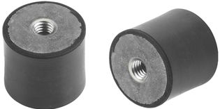 Vibration dampers with 2 nuts
