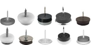 Wooden leg glides for furniture