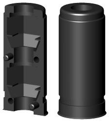 Expanderverbinder für Rundrohr 1D1R20X1M8/0 SO