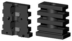 Expanderstopfen für Rechteckrohr VS40X20X1.5M8/0