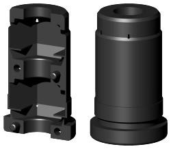 Expanderstopfen für Rundrohr RS25X1.5M10/0