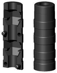 Expanderverbinder für Rundrohr 1D1R16X0.75M6/0