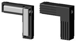 Steckverbinder für Quadratrohr Typ 2D2 2D2V30KS/M8 O. KOPF