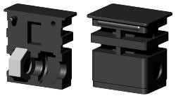 Schraubverbinder für Rechteckrohr 3D1BV40X30X1.5M10/1