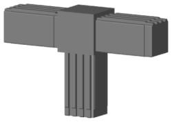 Steckverbinder für Quadratrohr Typ 2D3 2D3V20MK