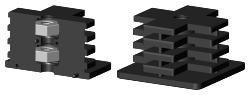 Expanderstopfen für Quadratrohr VS70X70X2M10/2