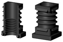 Gewindestopfen für Quadratrohr VL25X25X1M16