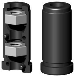 Expanderstopfen für Rundrohr RS20X1M8/2