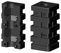 Expanderverbinder für Quadratrohr 1D1V25X25X2M8/0