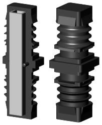 Rohrverlängerung für Quadratrohr 1D2V25X1.5KSL