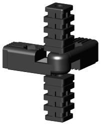 Gelenkverbinder für Quadratrohr Typ 3D4 3D4V25KS/GELENK/O.K.