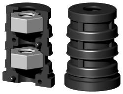 Expanderstopfen für Rundrohr RS30X1.5M10/2