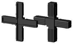 Steckverbinder für Quadratrohr Typ 2D4 2D4V20K