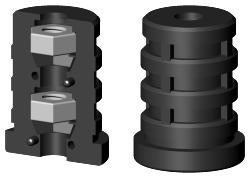 Expanderstopfen für Rundrohr RS32X2M8/2 SO