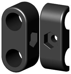 Rohrschelle 2-teilig – 100 Stück Im Set, Für Rohrdurchmesser 101-106 Mm, Verzinkt Mit Gummieinlage & M8/M10 Schrauben