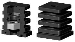 Expanderstopfen für Quadratrohr VS38X38X1.5M10/1