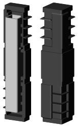 Rohrverlängerung für Quadratrohr 1D2V30X1.5KSL O.B.