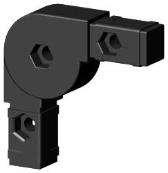 Gelenkverbinder für Quadratrohr Typ 2D2 2D2V25K/GELENK/180° ALT