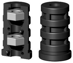 Expanderstopfen für Rundrohr RS25X1.25M8/2