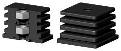 Expanderstopfen für Quadratrohr VS60X60X2.5M10/2
