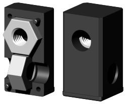 Schraub-Eckverbinder für Quadratrohr 3D1VV25X25M10/2