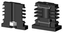 Gewindestopfen für Rechteckrohr VL40X20X1.5M6S/1