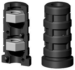 Expanderstopfen für Rundrohr RS22X1.5M8/2