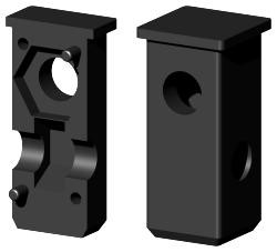 Schraub-Eckverbinder für Quadratrohr 3D1BVV20X20M8/0