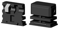 Schraubverbinder für Rechteckrohr 3D1BV50X30M10/1