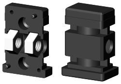 Schraubverbinder für Rechteckrohr 3D1BV30X20M8/2