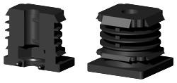 Polyamidstopfen für Quadratrohr VL40X40M10S/0