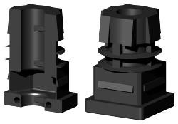 Polyamidstopfen für Quadratrohr VL25X25M10S/0