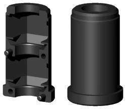 Expanderstopfen für Rundrohr RS25X1.6M12/0