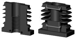 Gewindestopfen für Rechteckrohr VL40X20M12