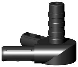 Gelenkverbinder für Rundrohr Typ 3D3 3D3R20X1.5K/GELENK/180°